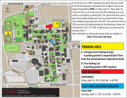 Event Parking - UNLV Geoscience - University of Nevada, Las Vegas
