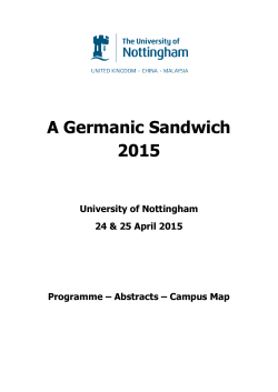 Here - A Germanic Sandwich 2015