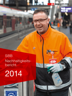 Nachhaltigkeitsbericht 2014 - SBB GeschÃ¤fts
