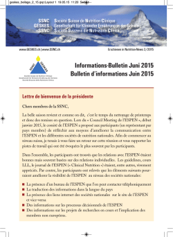 Informations-Bulletin Juni 2015