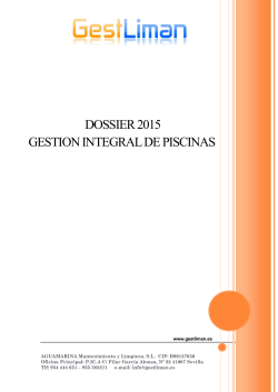 Descargar Dossier de piscinas 2015