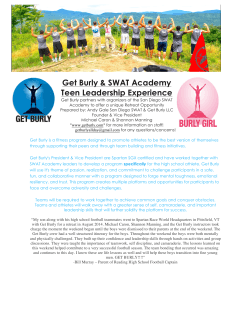Get Burly & SWAT Academy Teen Leadership Experience