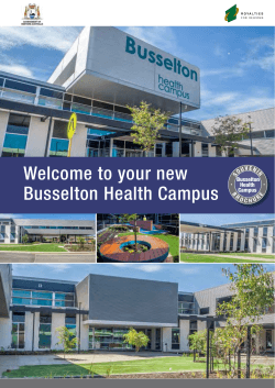 Welcome to your new Busselton Health Campus