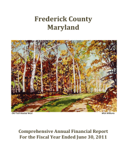 Frederick County, Maryland Comprehensive Annual Financial