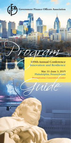 final conference program - Government Finance Officers Association