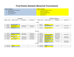 Fred Grimes Bantam Memorial Tournament - Grand Falls