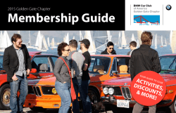 2015-Membership-Guide - Golden Gate Chapter | BMW CCA