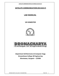 lab manual - Dronacharya College of Engineering, Gurgaon Campus