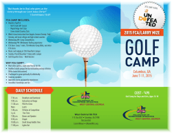 2015 FCA Golf Camp