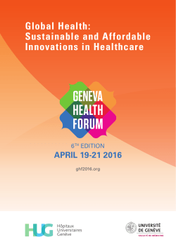 PDF - Geneva Health Forum 2016