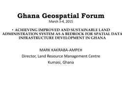 Ghana Geospatial Foru ana Geospatial Forum