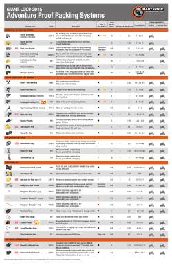 pdf of 2015 giant loop product comparison chart