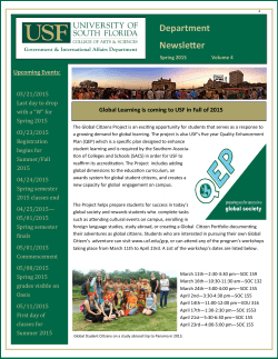 view the Spring 2015 Newsletter - Government and International