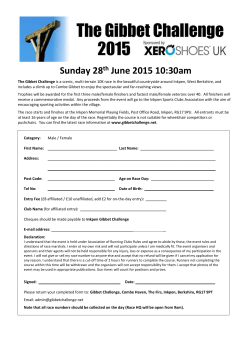 the race entry form