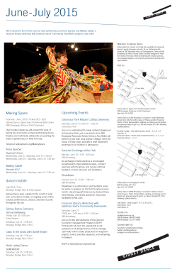 See what`s happening at Gibney Dance in our Monthly Newsletter