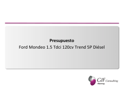 Presupuesto Ford Mondeo 1.5 Tdci 120cv Trend 5P