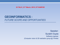 Geoinformatics-Research scope and opportunities