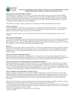 Sierra Club Fact Sheet on PNM`s Proposal for San Juan Generating