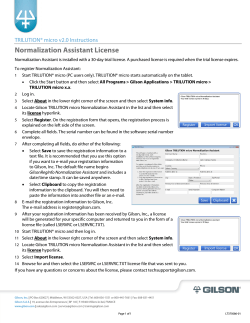 Normalization Assistant License