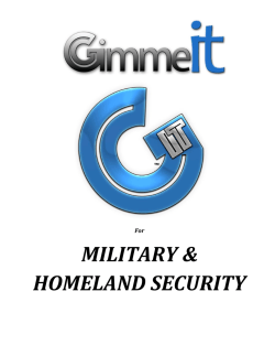 MILITARY & HOMELAND SECURITY