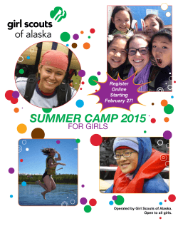 Camp Catalog - Girl Scouts of Alaska