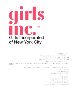 Application PDF - Girls Inc. of New York City