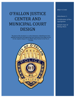O`FALLON JUSTICE CENTER AND MUNICIPAL
