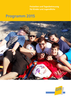 Freizeitenprogramm 2015