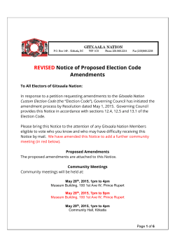 Notice of Proposed Election Code Amendments 07