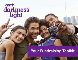 Your Fundraising Toolkit - Centre for Addiction and Mental Health