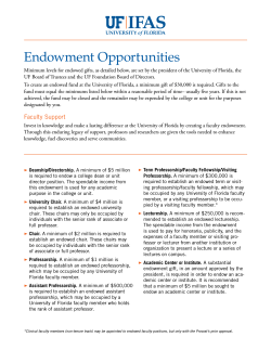 Endowment Opportunities