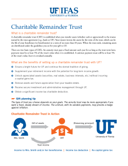 Charitable Remainder Trust - IFAS Development