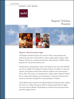 Regents` Scholars Program