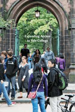 Expanding Access to Yale College - Giving to Yale