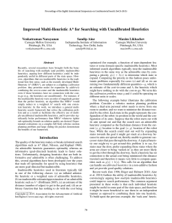 Improved Multi-Heuristic A* - Association for the Advancement of