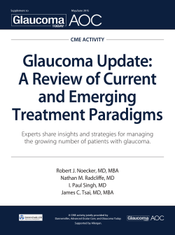 Glaucoma Update: A Review of Current and