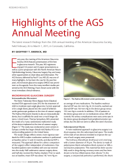 Highlights of the AGS Annual Meeting