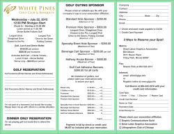 2015 Golf Outing brochure. - Great Lakes Graphics Association