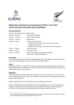 Gliding New Zealand Annual Symposium & AGM 6