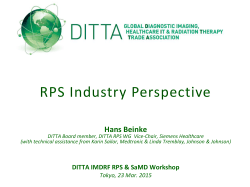 Monday 23 Mar 2015 â RPS â Industry Perspective