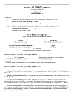 Ford motor co - GetFilings.com