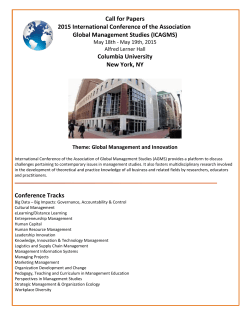 Call for Papers 2015 International Conference of the