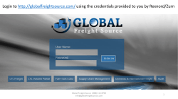 Login to http://globalfreightsource.com/ using the credentials