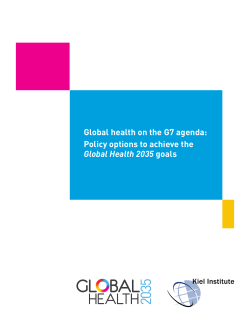 Policy options to achieve the Global Health 2035 goals