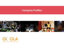 Company Profiles - Global Off-Grid Lighting Association (GOGLA)