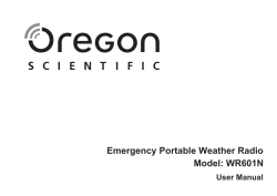 Emergency Portable Weather Radio Model
