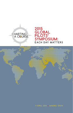 2015 GPS Agenda Booklet - Global Pilots` Symposium