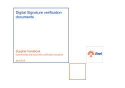 Digital Signature verification documents