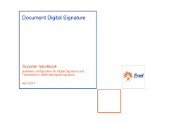Document Digital Signature - Global Procurement Portal