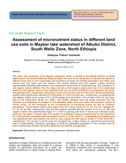 View Full Article - PDF - Global Science Research Journals